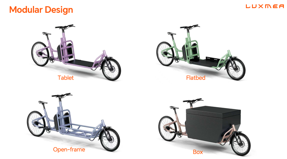 Luxmea modular design cargo bike
