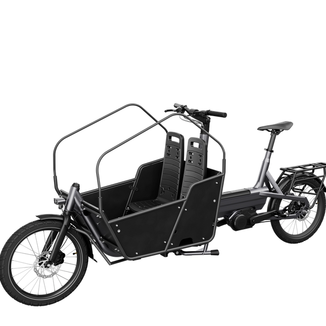 Compact Aluminum Frame Thwo-wheeled Cargo Bike with Modular Cargo System