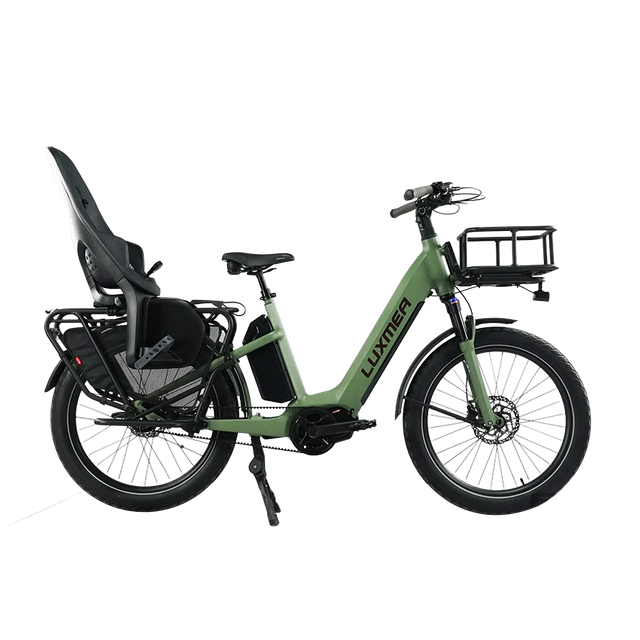 Safety Two-wheeled Cargo Bike with A Detachable Baby Seat