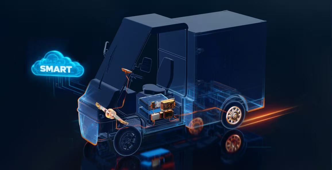 Luxmea heavy-duty electric cargo tricycles with modular cargo boxes, designed for urban delivery and last-mile logistics